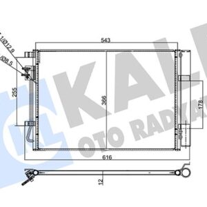 353130 KONDENSER HYUNDAI i20 1.2 12- AL/AL