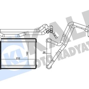 KALORİFER RADYATÖRÜ TOYOTA RAV4 2.0L 1AZ-FE ACA21 01-05 - ALEMİNYUM 8710742130