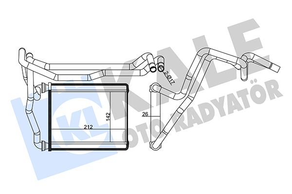 KALORİFER RADYATÖRÜ TOYOTA RAV4 2.0L 1AZ-FE ACA21 01-05 - ALEMİNYUM 8710742130