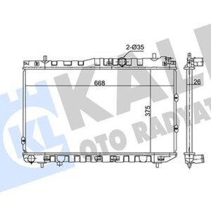 RADYATÖR KIA CERATO 1.5CRDI 05 MT BRAZING 375X668X26 SU RADYATÖRÜ
