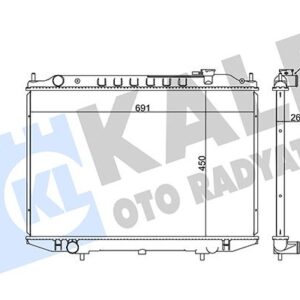 RADYATÖR NISSAN PICK UP D22 AL/PL/BRZ 450x691x26