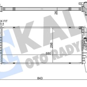 MOTOR SU RADYATORU BMW B37 B47 F40 F44 F45 F46 F48 F39 . MINI F54 F60 15   COUNTRYMAN F60 16   MT BRAZING 680X298X26