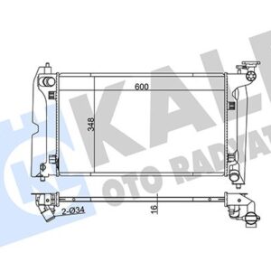 RADYATÖR AVENSIS-COROLLA 1.4-1.6 VVTİ AL/PL/BRZ 600x348x16 164000D210-164000D200