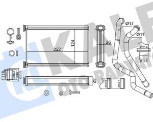 KALORİFER RADYATÖRÜ TOYOTA COROLLA CH-R 1.2L 8NRFTS NRE210 NGX10 16-  - ALÜMİNYUM