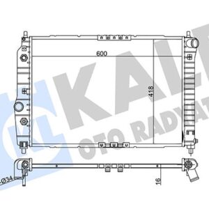 SU RADYATÖRÜ CHEVROLET AVEO-KALOS 1.4 OTOMATİK AL/PL/BRZ 600x418x16 96536524-96816482-96536526