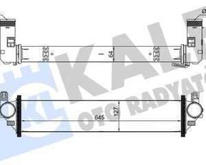 TURBO RADYATÖRÜ CHERY TIGGO PRO 7-TIGGO 8-OMODA 5 20 24 BRAZING 645X127X64