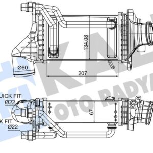 TURBOSARJ RADYATORU MERCEDES M274 W205 S205 C205 A205 W212 C207 W213 C238 C253 V167 R172