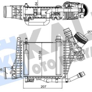 TURBOSARJ RADYATORU MERCEDES M264 W205 S205 C205 A205 C257 W213 S213 C238 A238 X253 C253