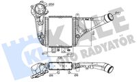 TURBO RADYATÖRÜ TOYOTA COROLLA CH-R 1.2L 8NRFTS NRE210 NGX10 16-  - ALÜMİNYUM
