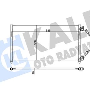 KLİMA RADYATÖRÜ KONDENSER FIAT DOBLO 01 IDEA 04 PUNTO 03 LANCIA YPSILON 06 11 1.2 1.3JTD 1.4 1.9JTD 46820833-51732993-51802116-51804991