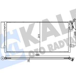 KLİMA KONDENSERİ COMBO 12 DOBLO 10 1.3 DMTJ-1.6 DMTJ-2.0 DMTJ 669x293x16 51838048-1850226-95510682