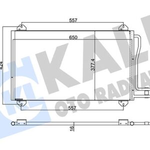 KLIMA RADYATORU MERCEDES SPRINTER B901 B905 95 06 A9015000454