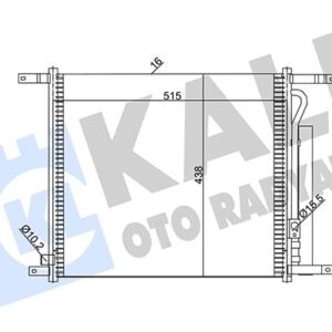 KLİMA RADYATÖRÜ KONDENSER CHEVROLET AVEO AL/AL 515x428x16 96878657-94838817-95227757