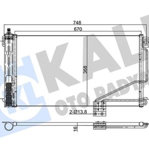 KLIMA RADYATORU MERCEDES W203 CL203 S203 C209 A209 A2035001254
