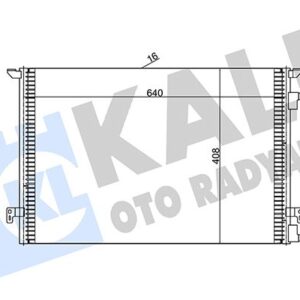 KLİMA RADYATÖRÜ KONDENSERİ VECTRA C-SIGNUM 04 09 1.9 CDTI Z19DTL-DT-DTH AL/AL 640x408x16 FIAT CROMA