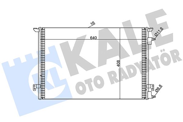KLİMA RADYATÖRÜ KONDENSERİ VECTRA C-SIGNUM 04 09 1.9 CDTI Z19DTL-DT-DTH AL/AL 640x408x16 FIAT CROMA