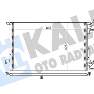 KLİMA KONDENSERİ VECTRA C AL/AL 688x668x16 13101839-1850076-1850079-24418362