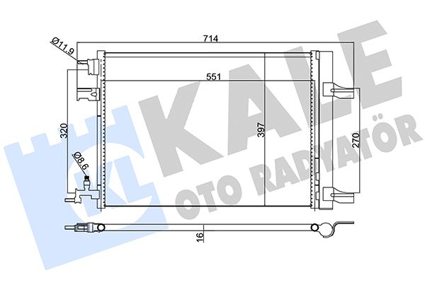 KLİMA KONDENSERİ RADYATÖRÜ ASTRA J-ZAFIRA C-CRUZE 1.3-1.4-1.6-1.7-1.8 39140127-13377762-39074866-1850219