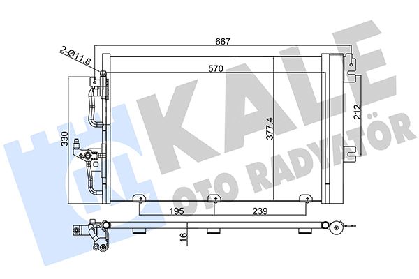 KLİMA RADYATÖRÜ ASTRA H-ZAFIRA B 1.4-1.6-1.8 Z14XEL-Z14XEP-Z16XEP-Z16XER-A16XER-Z18XE-Z18XER-A18XER 93178958-1850096