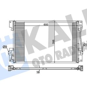 KLIMA RADYATORU C70 I 97 05-S70 96 00-V70 I 95 00 2.0 2.3 2.4 2.5 2.0-2.3-2.5 AL/AL 580X398X16