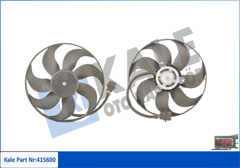 FAN MOTORU DAVLUMBAZLI POLO 1.4-1.6 95-99 POLO 1.4-1.9TDI 01 IBIZA IV-FABIA 99-08 250-80W 345mm 6X0959455C-6Q0959455H-6X0959455