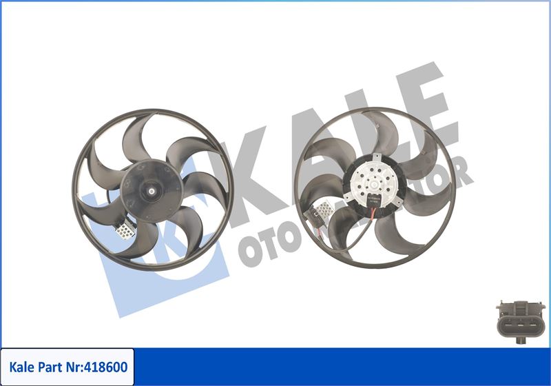 FAN MOTORU PERVANELİ OPEL ASTRA H 04 ZAFIRA 05 250W-390mm 1341386-13205947