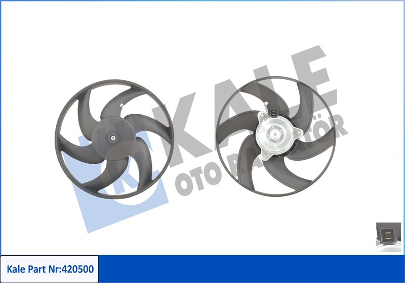 FAN MOTORU CITROEN BERLINGO-XANTIA-ZX-XANTIA-XSARA PEUGEOT P306-P406-PARTNER 250W-335mm 1250.F1-1253.64-1253.35