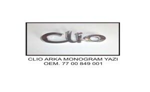ARKA YAZI CLIO EM KÜÇÜK HARFLE YAZILI OLAN