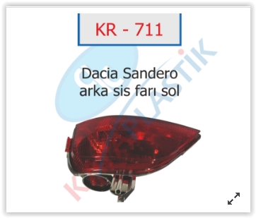 ARKA SİS FAR LAMBASI SOL SYMBOL-MGN 4-SANDERO JOY MODEL 265852501R