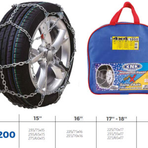 PATİNAJ ZİNCİRİ 4x4 JEEP - MİNİBÜS VE HAFİF TİC.ARAÇ ZİNCİR EBATLARI İÇİN RESİME BAKINIZ