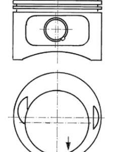 PISTON SEGMAN 0.50 96.00mm MERCEDES M102 W201 W123 W124 W460 22 PIM