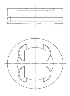 PİSTON SEGMAN STD ASTRA J-CORSA D-E MERIVA B-ADAM-AVEO 1.4 16V A/B14XER-XEL-XFL-XEJ 73.40mm 55571102-55588065-623150-625067