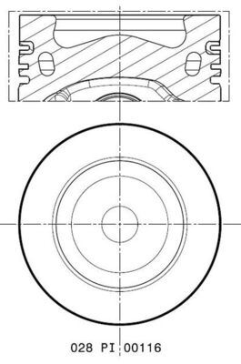 PİSTON SEGMAN CRAFTER-AMAROK-PASSAT 81mm CKUB-CKTB-CFFA-CFFB-CFGB-CFGC-CNFA-CNFB STD 03L107065AG-03L107065S-03L107065AA
