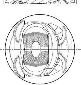 028PI00117002 PISTON SEGMAN 76.51MM 050 GOLF 5-6-JETTA 3-4-PASSAT-1.4TSI-FSI BLG BMY CAVA CTHA 05 03C107065AQ