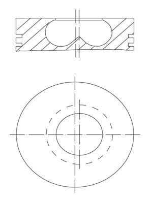 PISTON SEGMAN 84.50mm BMW B37 B47 F10 F20 F30 F40 G20 G30 G22 F32 F34 F36 G32 G11 F48 F15 MINI F54 F55 F56 F57 F60 11258519401