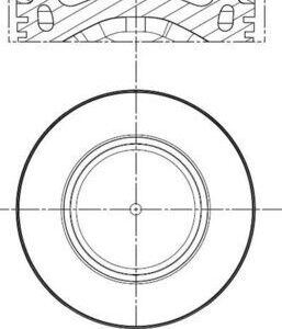 PISTON SEGMAN 84.50mm BMW N47 D16 F20 MINI R55 R56 R57 R60 R61 11257812567