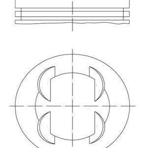 PISTON SEGMAN 86.4 mm BMW S50 B32 E36 M3 3.2 11251404821-1405264