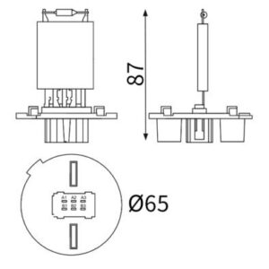 KALORIFER REZISTANSI MERCEDES W169 W245