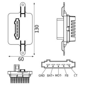 KALORİFER REZİSTANSI PEUGEOT P3008-P5008 1.6 2.0 15