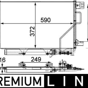 KLIMA RADYATORU MERCEDES W203 CL203 S203 C209 A209 A2035002154