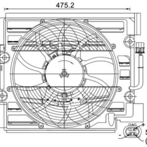 RADYATOR FANI KOMPLE BMW M52 M54 M62 E39