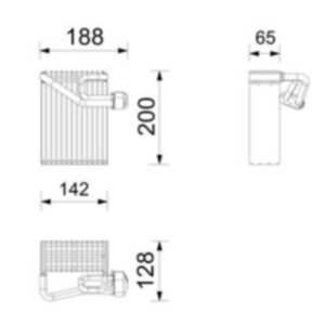 EVAPARATOR KOMPLE FORD GALAXY-SMAX 07