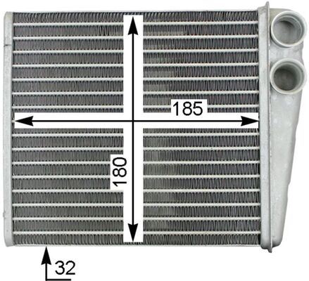 KALORİFER RADYATÖRÜ CADDY III-GOLF V-VI-JETTA III-OCTAVIA-TOURAN-ALTEA-LEON-A3-Q3-TO LEDO 235x190 1K0819031-1K0819031A-1K0819031B