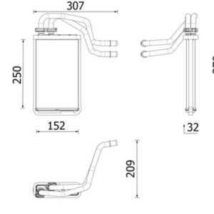 KALORIFER RADYATORU MERCEDES VITO W447 14