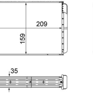 KALORİFER RADYATÖRÜ DOBLO 01 PUNTO 01 IDEA 04 AC KLİMASIZ 209x159