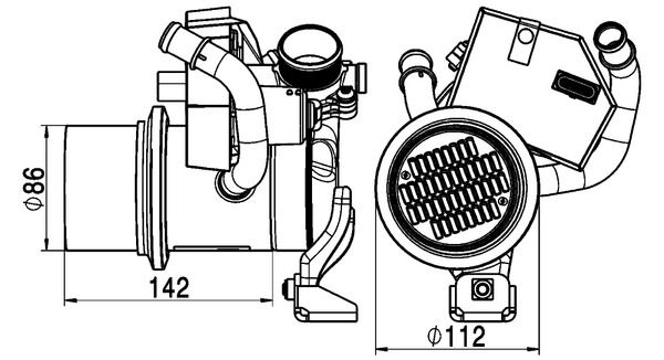 EGSOZ GERİ DÖNÜŞ SOĞUTUCUSU PASSAT JETTA 13 04L131512D-04L131512BH-04L131512BQ
