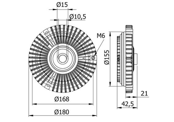 FAN TERMIGI MERCEDES SPRINTER 901 904 96 06 A0002003822
