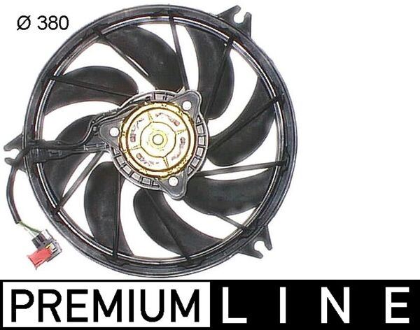 FAN MOTORU P206 1.1-1.4-1.4-1.6-2.0 16V-1.6HDI-2.0HDI 98 250W-385mm