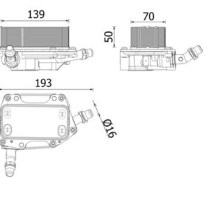 SANZIMAN YAG SOGUTUCU BMW F45 F48 F39 MINI F54 F56 F57 F60 PREMIUM LINE