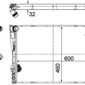 MOTOR SU RADYATORU BMW N52 N53 E81 E82 E87 E88 E90 E91 E92 E93 E84 E89